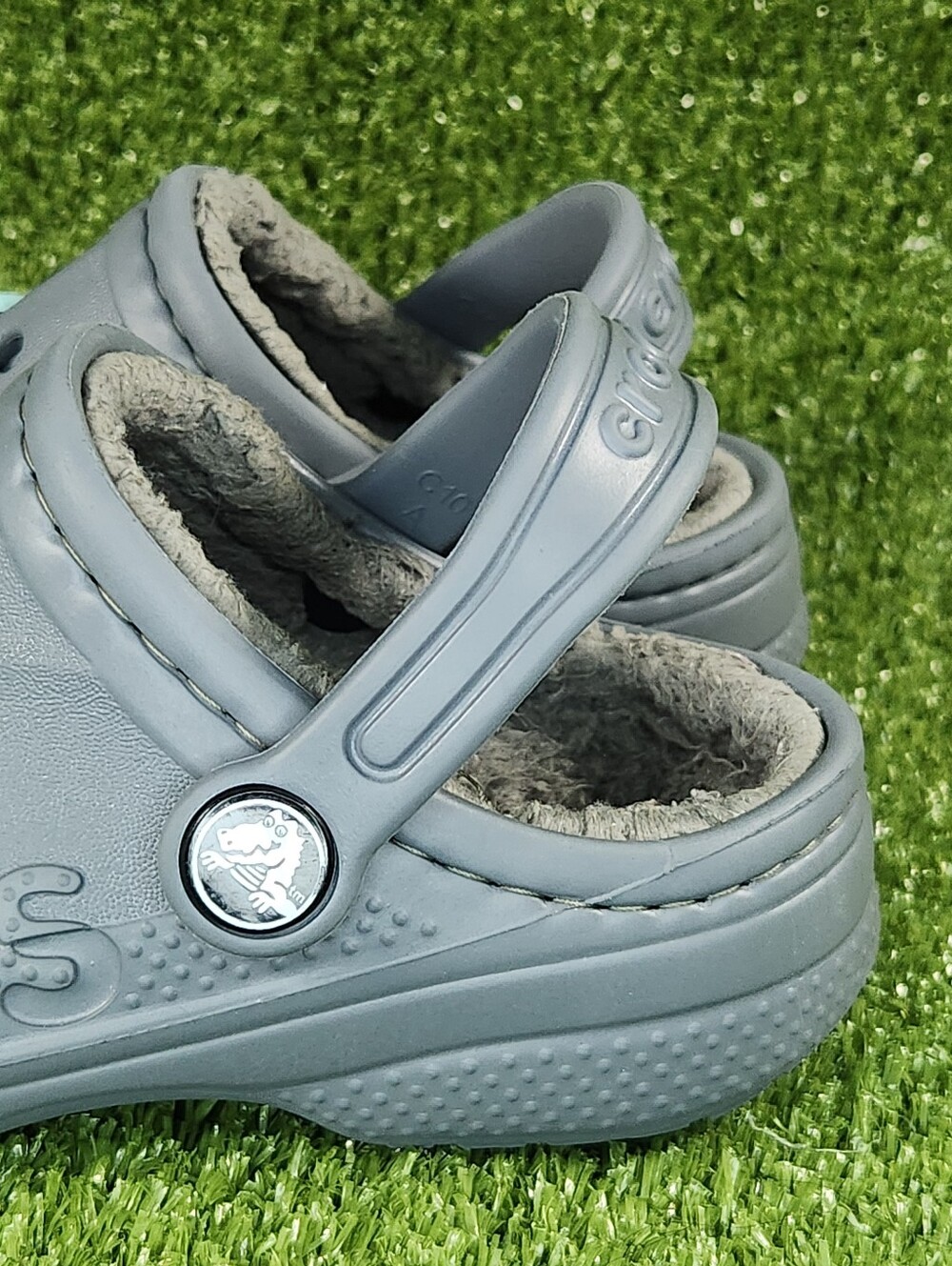 Crocs Little Kids Baya Gray Dual Comfort Clogs Slip-on Sandals Boys Size 10C - Picture 14 of 15